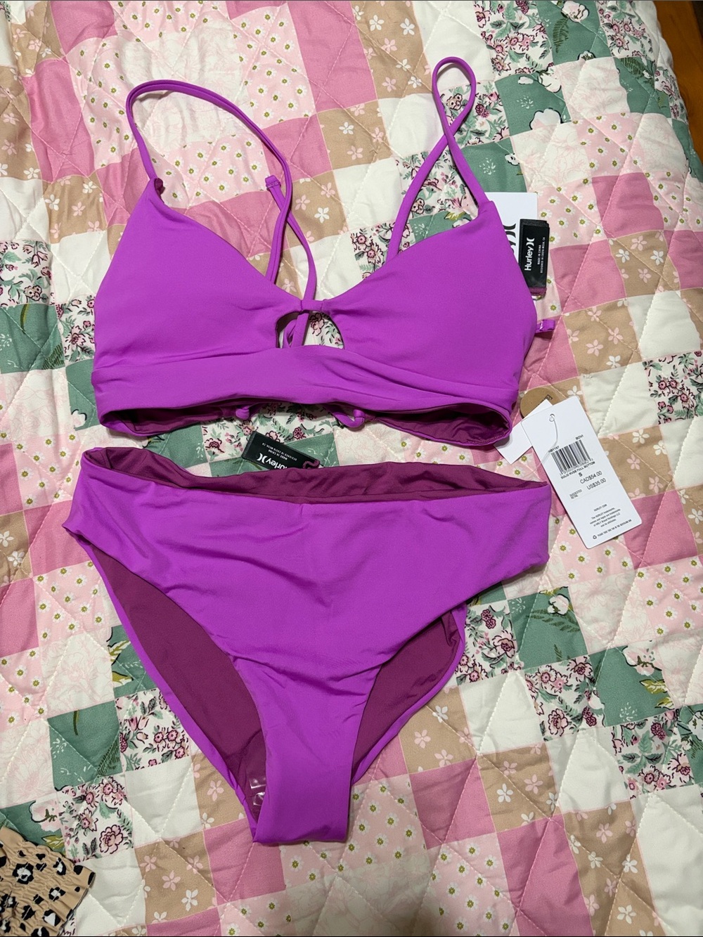 Hurley Purple Bikini Set - Women's Swim